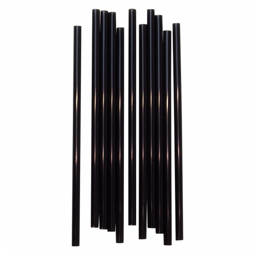 Пластиковые трубочки для напитков MINI XS 5 x 125 мм, черные, 400 шт