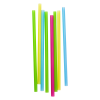 Пластиковые трубочки для напитков прямая для Bubble Tea 12 x 250 мм, цветные, 250 шт