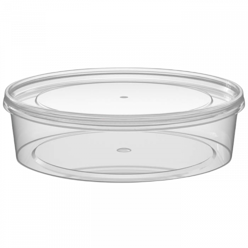 Контейнер плоский, 400 мл, D=145 мм, h=38 мм