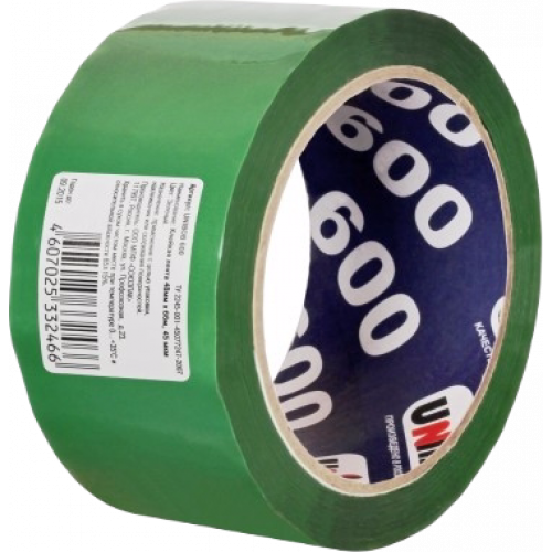 Клейкая лента UNIBOB 48 мм х 66 м, зеленая
