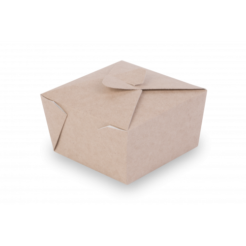 Коробка ланч бокс картонная OSQ Meal Box S, 100/118 x 100/118 x 65 мм