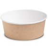 Контейнер круглый, OSQ Round Bowl 700 мл, крафт, БЕЗ КРЫШКИ