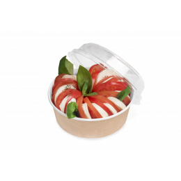 Контейнер круглый, OSQ Round Bowl 750 мл, крафт, БЕЗ КРЫШКИ
